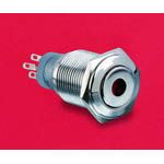 BULGIN         MP0045/1E1BL012             Illuminated Pushbutton Switch, Dot Illuminated Series, DPDT, On-Off, 3 A, 250 V, Blue