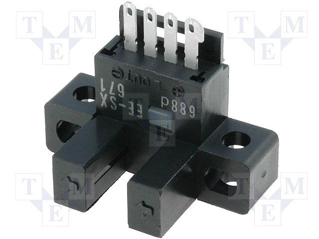 NPN Through-Beam Photoelectric Sensor, 5mm, 24VDC, 1ms