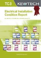Kewtech Corporation TC3 Electrical Installation Certificate, Certificate Type Periodic Inspection, For Use With FC3000