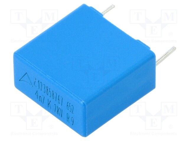 CAPACITOR, METALLIZED FILM, POLYPROPYLENE, 2000V, 0.0047uF, THROUGH HOLE MOUNT, RADIAL LEADED, LEAD FREE