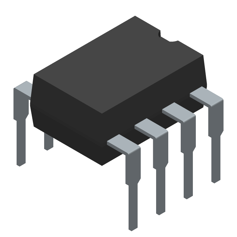1-CH DC Optocoupler, 5kV Isolation, 50mA Out, SMD