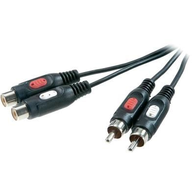 SpeaKa Professional RCA plug (phono) to RCA socket (phono) Audio Extension Cable