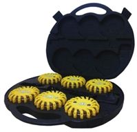 LED Pulsar Series Beacon, Yellow, Multiple Effect, Base Mount, 3.7 V