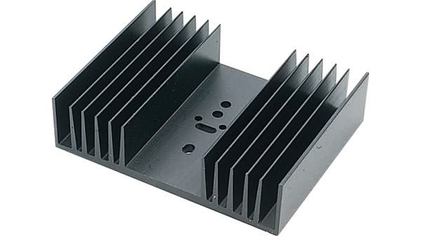 Heat sink 100 mm 2.2 K/W  @ 30 W black anodised, KS97-100E, Austerlitz Electronic GmbH
