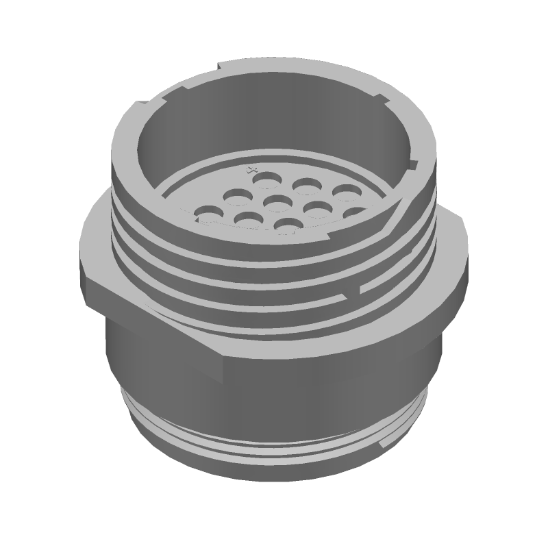 CPC Series 1 Circular Connector, Female, 24 Pos, Crimp, IP65, 600V
