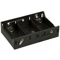 BATT HOLDER D 3 CELL SOLDER LUG