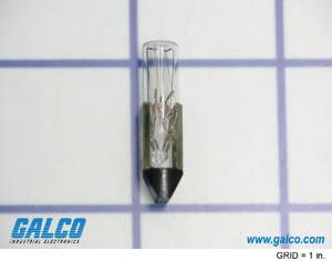 LAMP,  MINIATURE,  T-2,  #5 SLIDE,  120.00 VOLTS,  0.03 AMPS - WHITE