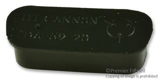 Connector Accessories Receptacle Dust Cap Straight Polyethylene Black