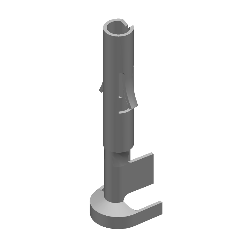 Female Crimp Power Connector 19A 600V 18-14AWG Tin Bronze