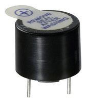 Audio Indicator Piezo 3VDC 24VDC 18mA 12VDC 85dBA 2500Hz to 3500Hz Through Hole Pin Bulk