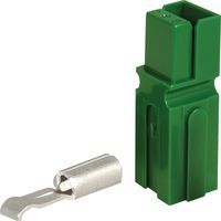 Rectangular Power Connector, 1 Contact(s), Hermaphroditic, Crimp and Solder Terminal