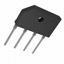 Bridge Rectifier Diode, 1 Phase, 4A, 100V V(RRM), Silicon, ROHS COMPLIANT, PLASTIC, KBJ, 4 PIN