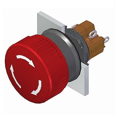 Illuminated Pushbutton Switch, 5A 250V, DPST, Solder, IP65