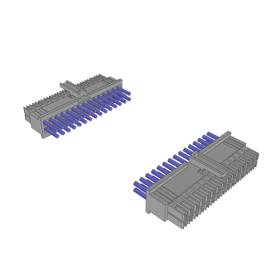 SKT-SKT Power Connector, 20AWG, 300VAC, -10°C to 105°C