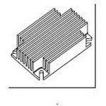 Heat Sink Passive Horizontal Screw Mount Aluminum 4.2°C/W Black Anodized