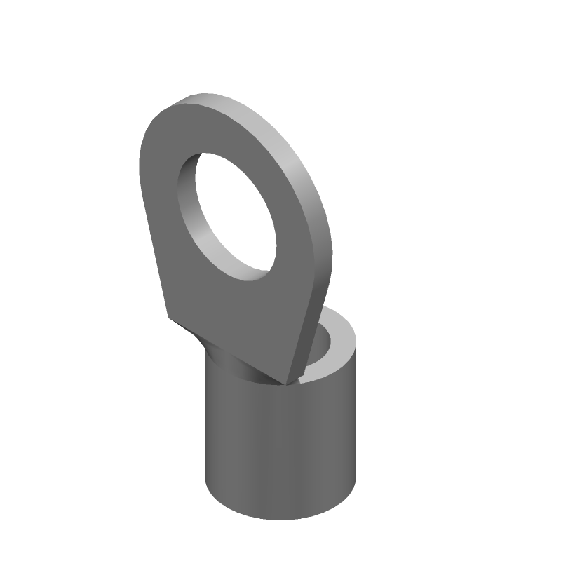 8AWG Copper Ring Terminal, Tin Plated, 170°C