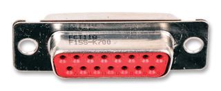 FCT - A MOLEX COMPANY   F15SA-K700   Standard D Sub Connector, DA, Receptacle, 15 Contacts, Brass Body, Solder
