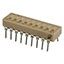 Slide Dip Switch, 9 Switches, SPST, Latched, 0.1A, 6VDC, Solder Terminal, Through Hole-straight, ROHS COMPLIANT