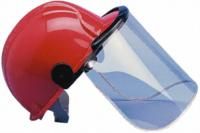 Visor carrier for safety helmet