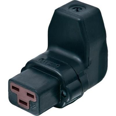 IEC connector C19 Socket, right angle Total number of pins: 2 + PE 16 A Black Kalthoff 1 pc(s)