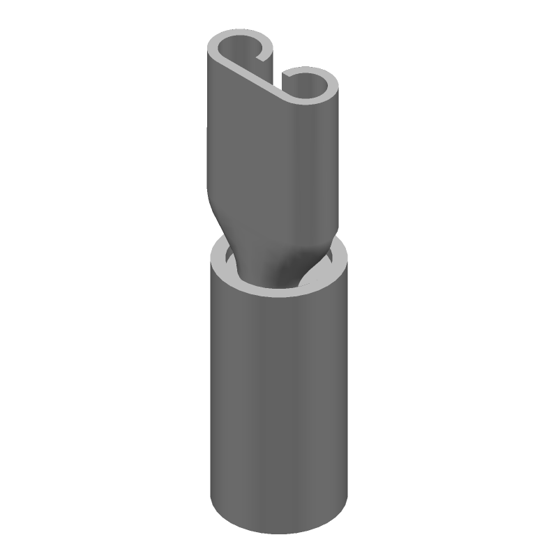 Blue Insulated Receptacle, 14-16AWG, 300V, Tin Plated