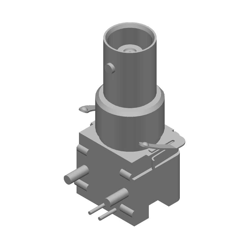 RF Connector, BNC, Male, Right Angle, 1GHz, 50R, Panel Mount