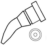 0.4mm 30° Bent Conical Soldering Iron Tip