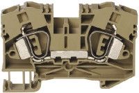 RS Pro Standard DIN Rail Terminal, ZRK series , 10mm, 1000 V, 57A, Spring Termination, Blue, Double Level