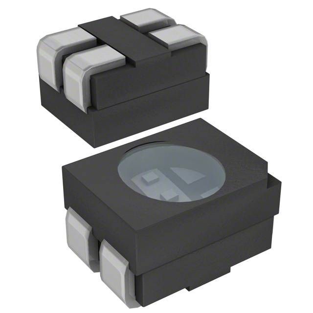 RGB LED Emitter, 3-Element, SMD, PLCC, 130mW