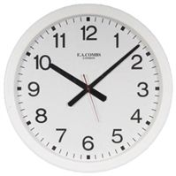 RS Pro Radio Controlled White Wall Clock, 49cm