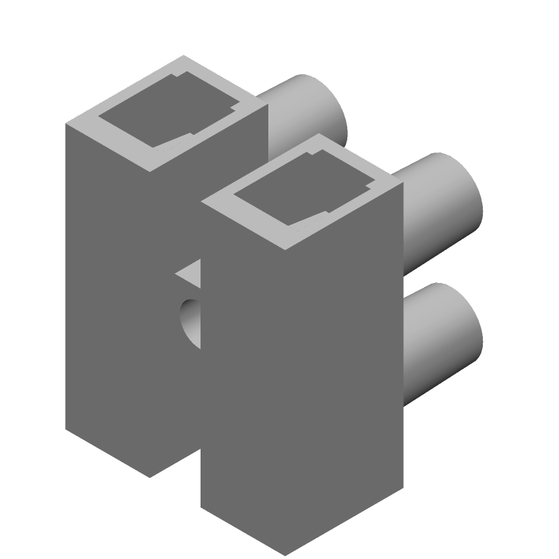 2-Pole Terminal Block, 4 Pos, 12mm Pitch, 40A, Screw, Panel Mount
