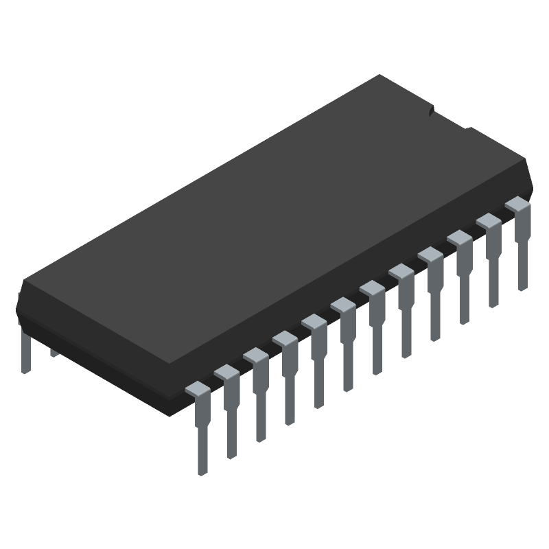 16-Ch CMOS Analog Mux/Demux, 14MHz, PDIP, -55 to 125C