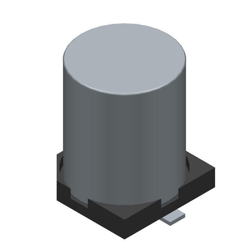 100uF 50V Aluminum Electrolytic Capacitor, SMD, 20% Tol