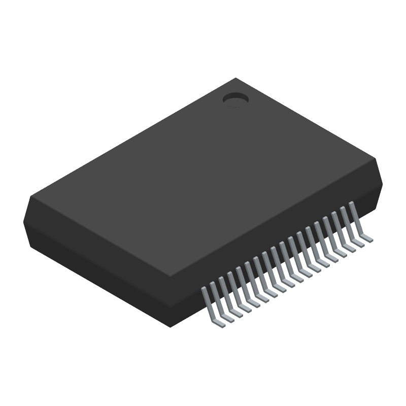 Buffer/Inverter Based Peripheral Driver, 8 Driver, 1.4A, MOS, PDSO36, HEAT SLUG, PLASTIC, DSO-36
