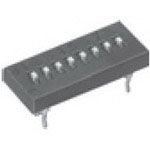 DIP Slide Switch, SPDT/SPST, 8 Pos, 24V, 25mA, Through Hole