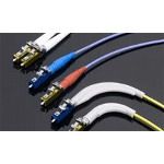Metal Multimode Fiber Optic Connector, Duplex, White, 2mm Cable Diameter