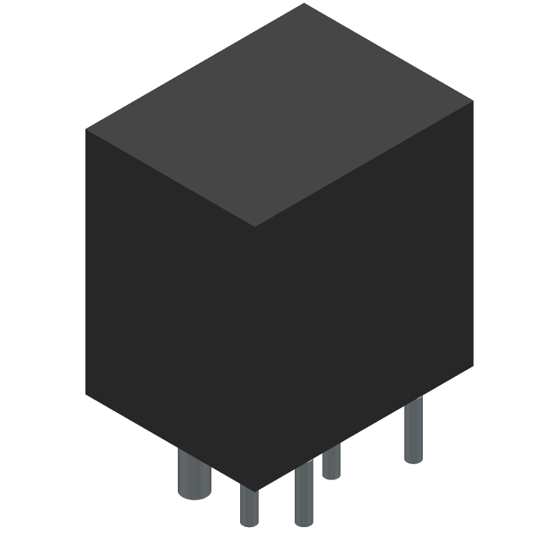 5 Pos DIN 41612 Receptacle, Female, Right Angle, Solder, Shielded