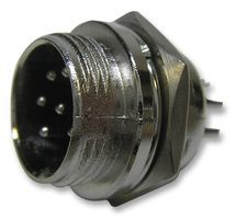 PRO SIGNAL         PSG01594             Circular Connector, Panel Mount Plug, 5 Contacts, Solder Pin, Metal Body