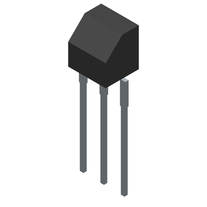 PNP BJT Transistor, 45V, 100mA, 150MHz, TO-92