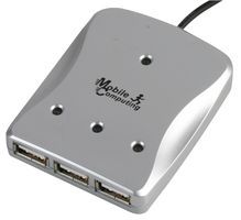 3 PORT USB HUB, SILVER