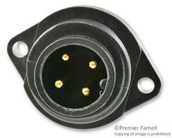 Conn Power M 3Power/1Ground POS Solder Cup ST Panel Mount 4 Terminal 1 Port