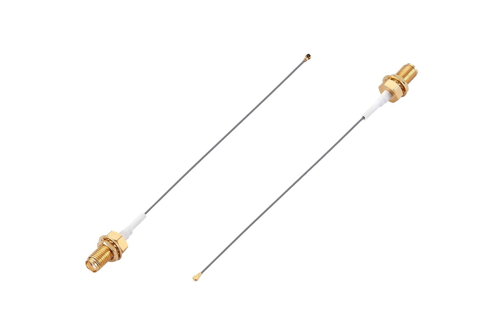 SMA to MHF4 Coax Cable Assembly, 50 Ohm, Gold Plated