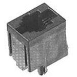 RJ11 Connector, 6 Pos, 1 Port, Female, Solder, Thru-Hole, Cat 3