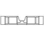 Splice Terminal 18-22AWG Brass 7.4mm Tin Bottle