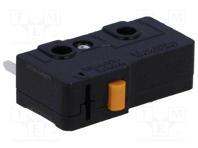 SPDT Snap Action Switch, 100mA, 125VAC, Pin Plunger, Through Hole