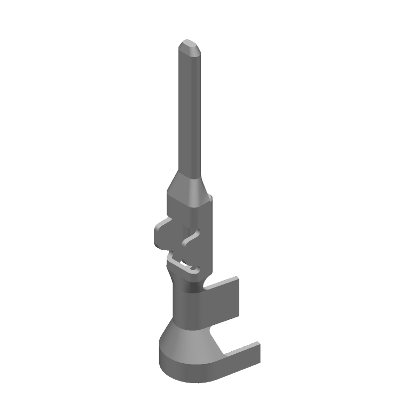 Power Crimp Terminal, Male, 1.5mm Tab, 14A, Brass/Tin