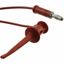 TEST LEAD, MINIGRABBER, RED, 63IN, 5A