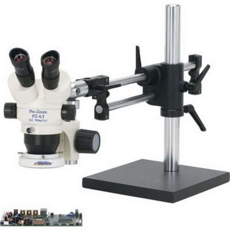 LED Stereo Microscope 5X-65X, Base Mount