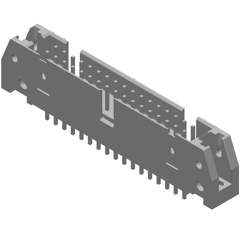 34 Pos 2.54mm Shrouded Header, Straight, Solder, 1A, 250V