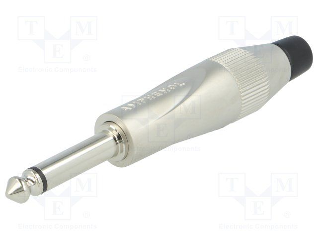 Conn 1/4" Mono Phone Plug PL 2 POS Solder ST Cable Mount 2 Terminal 1 Port Bag